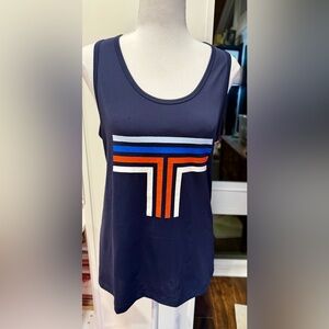 Tory Sport Burch NWT GRAPHIC T MESH-BACK TANK Size M